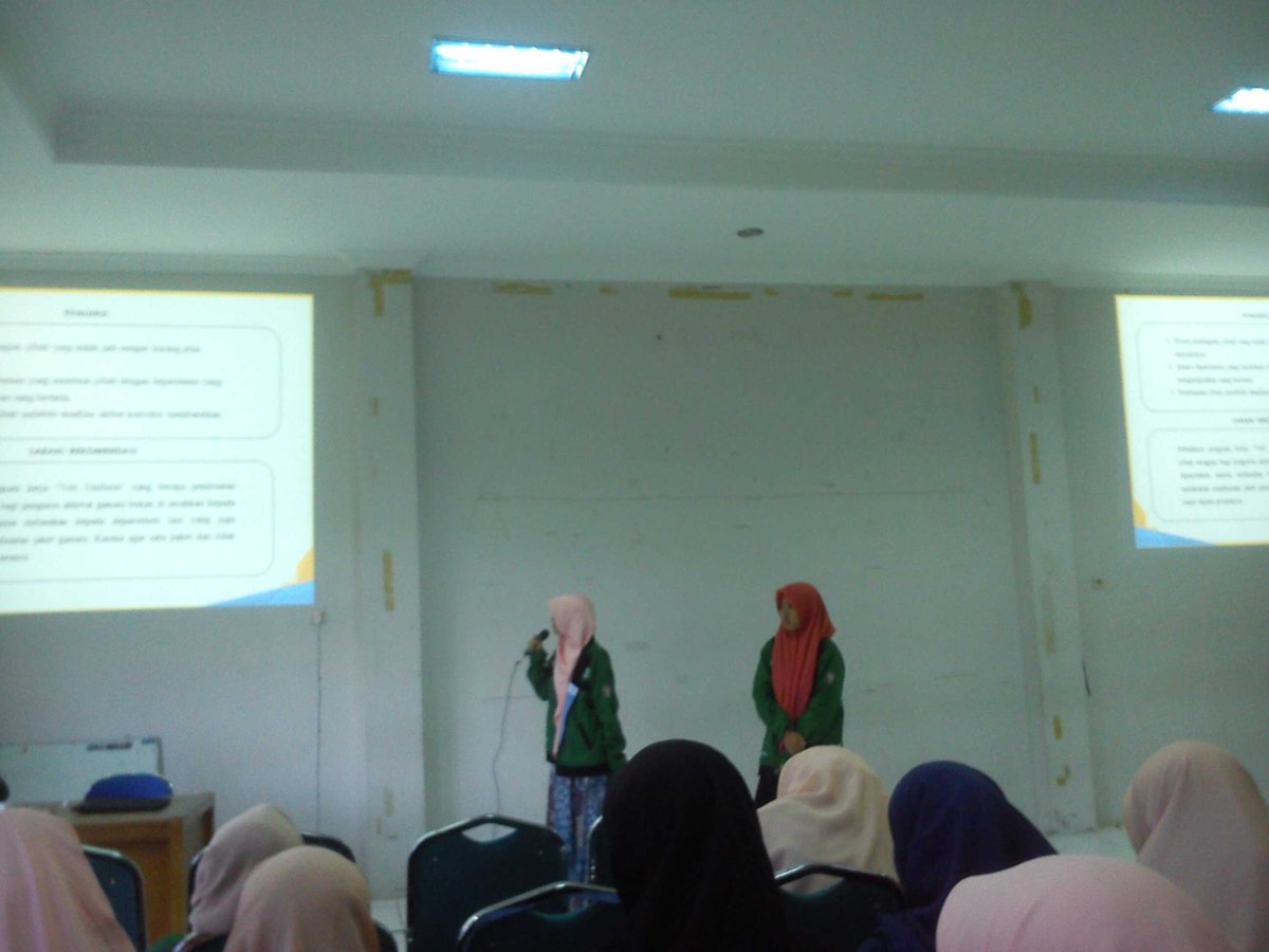 [SEDANG BERLANGSUNG]
Pemaparan LPJ AT oleh dept. Annisa
