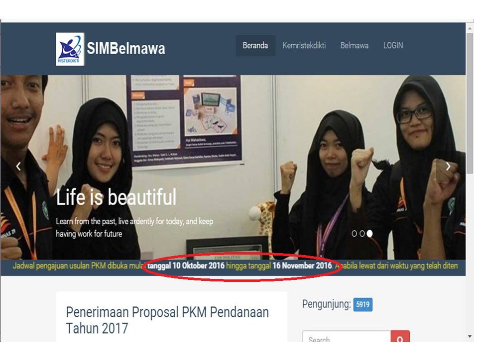 Nrbyeteen_A's tweet photo. Pengiriman Proposal PKM Diperpanjang hingga 16 November 2016. #SIMBELMAWA #PKM2016 https://t.co/EoPJ714Lod