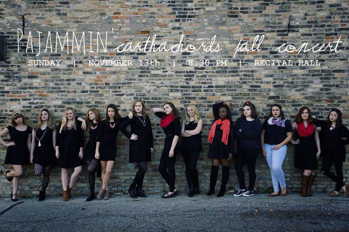Carthachords's tweet photo. We can't wait to see you on Sunday at 8:30 PM in the recital hall! Hope you're ready for some #carthapella 💋pc: Kailey Taebel https://t.co/MywEVKUu8l