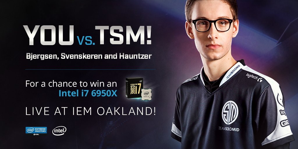 Challenge @Bjergsen, @lolHauntzer and @TSMSvenskeren to a 1v1 ARAM at #IEM ...