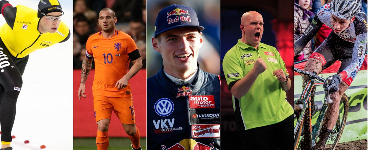 BureauSport's tweet photo. We hebben @OnsOranje, @SvenKramer86, @Max33Verstappen, @MvG180 én @mathieuvdpoel! Wij komen niet meer van de bank! https://t.co/1GxGpyr2el https://t.co/e5Y8jYRveV