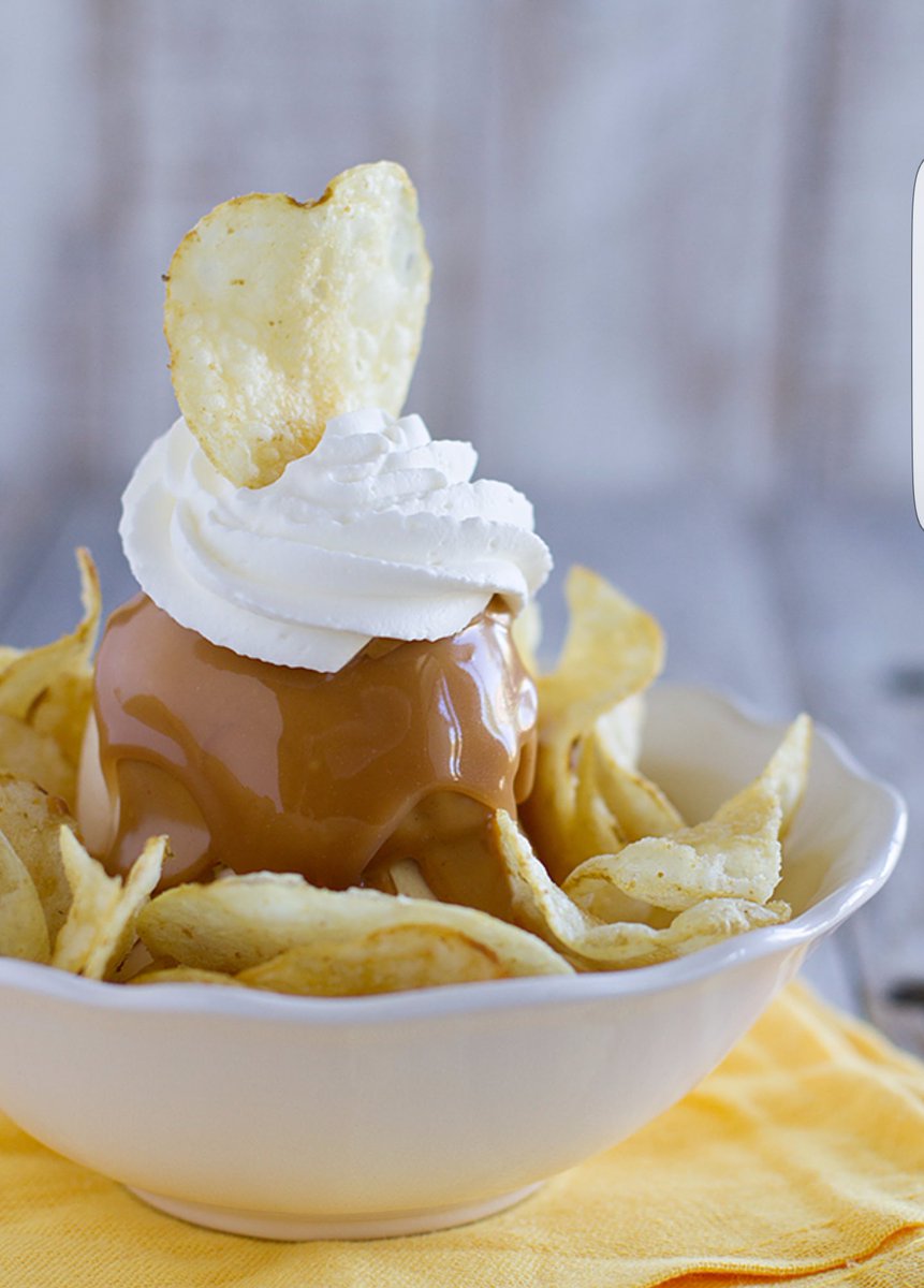 LoadedBite's tweet image. #UnusualSundaeToppings Try #PotatoChips as a crunchy and #salty alternative topping to a #sweet sundae!