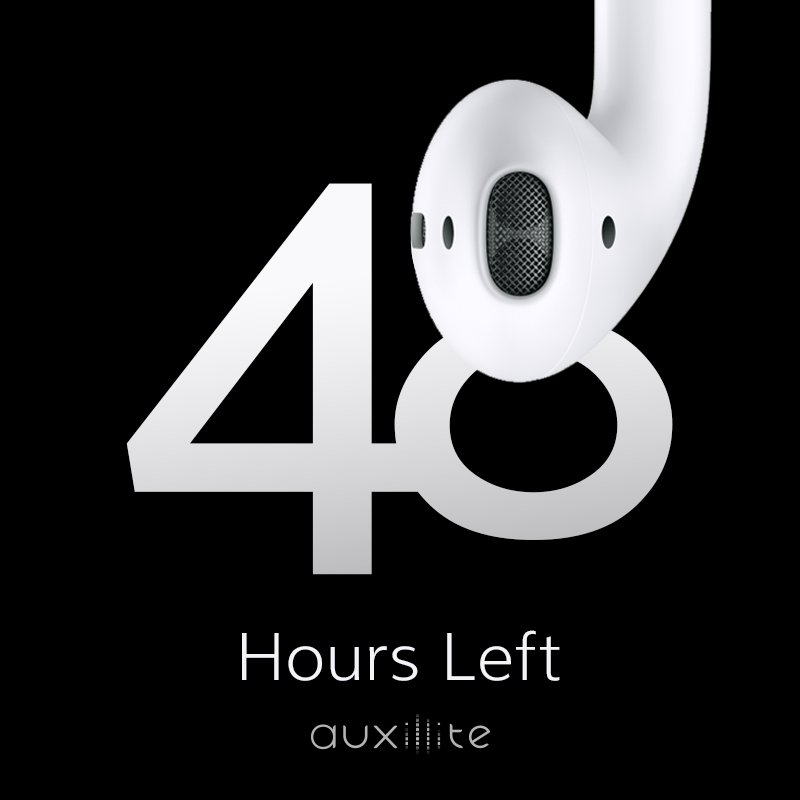 Auxillite_'s tweet photo. Only 48 hours left, and ticking! Grab @Auxillite and cool #freebies before the #discount is gone for good! #iphone7 https://t.co/Zunk4kDrtE https://t.co/l7UfQ1Zymm
