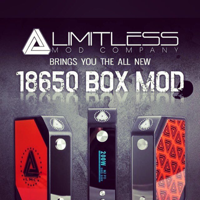 ScVapeltd's tweet photo. Limitless 200watt Box Mod £59.99 with FREE delivery and a FREE 30ml bottle of Apple Pie &amp; Custard!
https://t.co/cJEgCBjQPc https://t.co/yrPO1a7Xj0