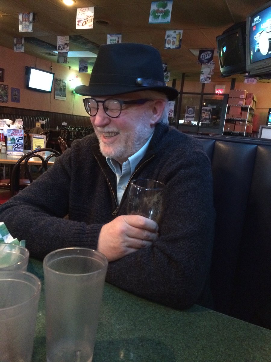 JeffreyDBriggs1's tweet photo. #GoodStoutFriday: Sipping a good stout and wearing a fedora in honor of #LeonardCohen, a great poet and musician. May his music live on. https://t.co/RrWkEYAcyv