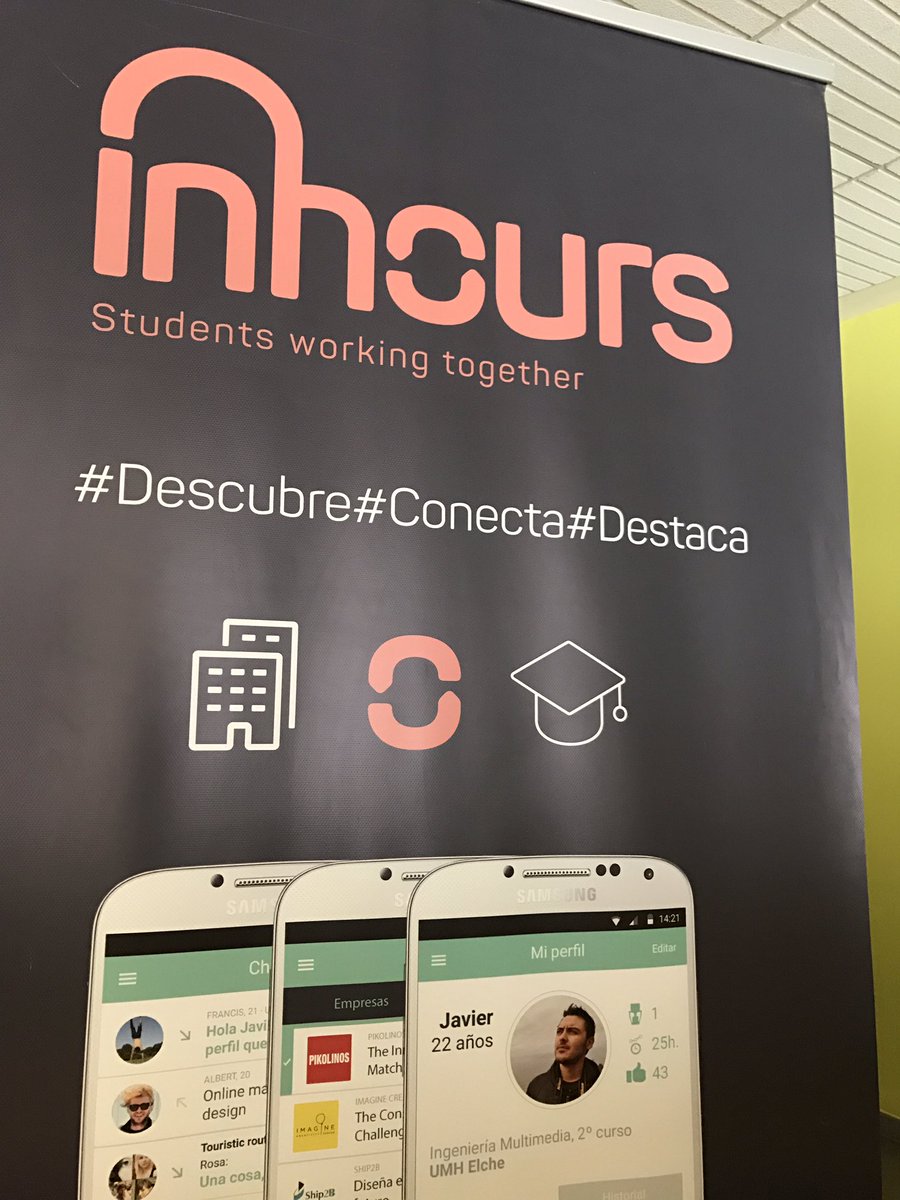 xavierverdaguer's tweet photo. Que buena sorpresa encontrar en @ILoveBits @la_upc a la startup @inhourscom de Fran García finalista en @imaginecc #express2015 #ImagineIoT https://t.co/Ar2qopIymk