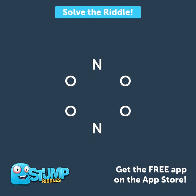 blackice88ducks's tweet photo. Help! Can you help me solve this riddle? Download the app #StumpRiddles! https://t.co/US5KSJoTOe https://t.co/PB3BqtzrXs