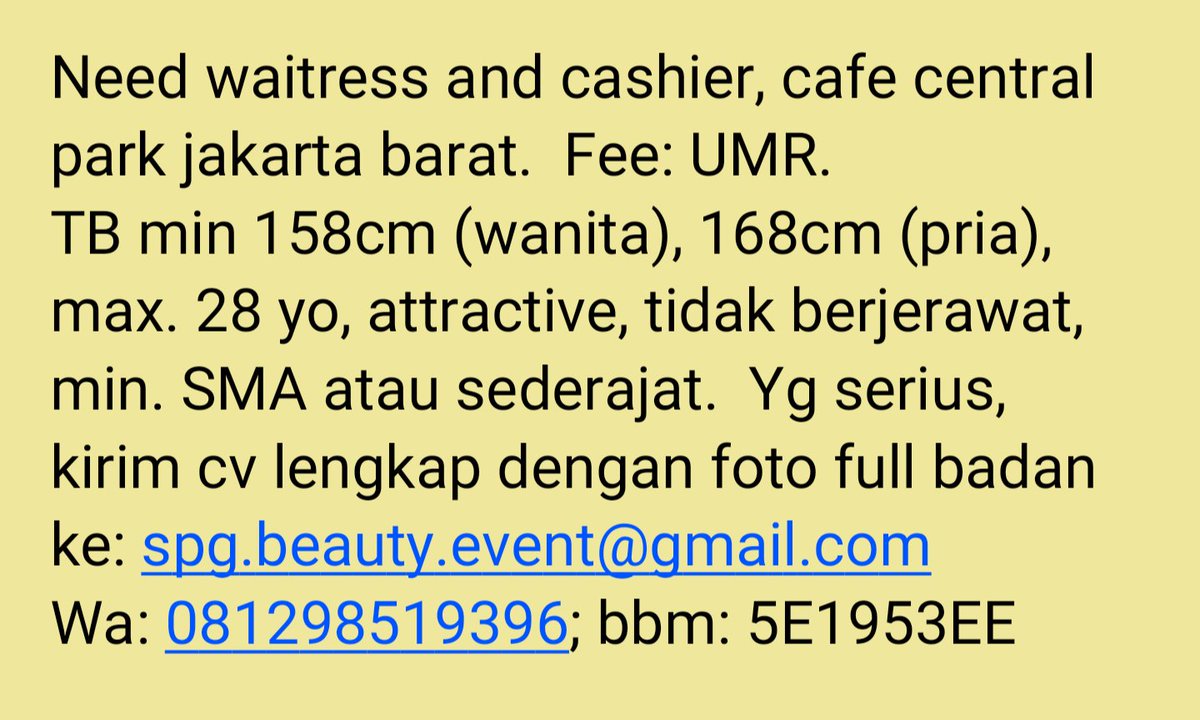 Tolong bantu RT yah admin <a href="/lokerspg/">LokerSPG</a> <a href="/pakarSPG/">Pakar SPG</a>. Thx