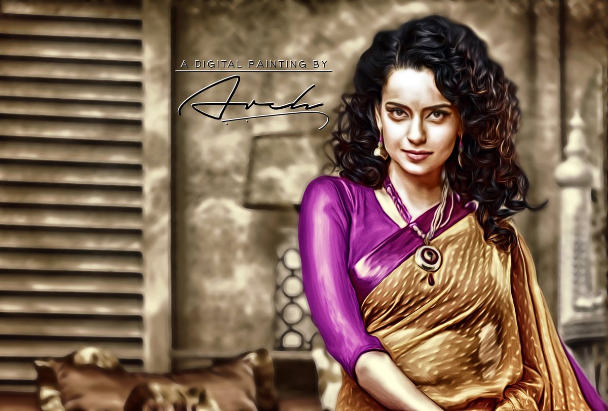 ArchDigiPainter's tweet photo. A Digital Painting By Arch @ArunChatlani 
Digital Painting For #KanganaRanaut 
#Art #Artist #DigitalArt #Painting #Like #Awesome #FollowMe https://t.co/Trhv1kikCl