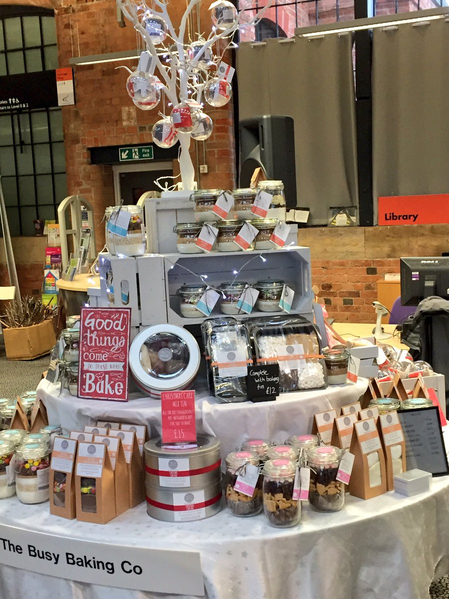 thebusybakingco's tweet photo. All set up and ready for the most fabulous #ChristmasMarket @Deb_FabPlaces @RoundhouseDerby https://t.co/OOWYZts6ic