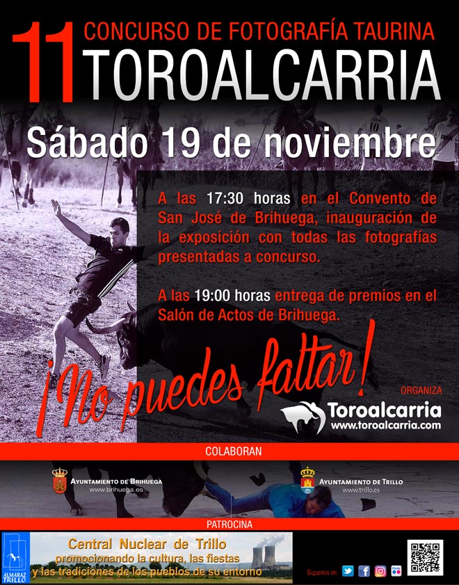 📆 7 días para la exposición y entrega de premios del 11 Concurso de #fotografíaTaurina. ⌚Apuntalo en tu agenda! ☝ No nos falles!