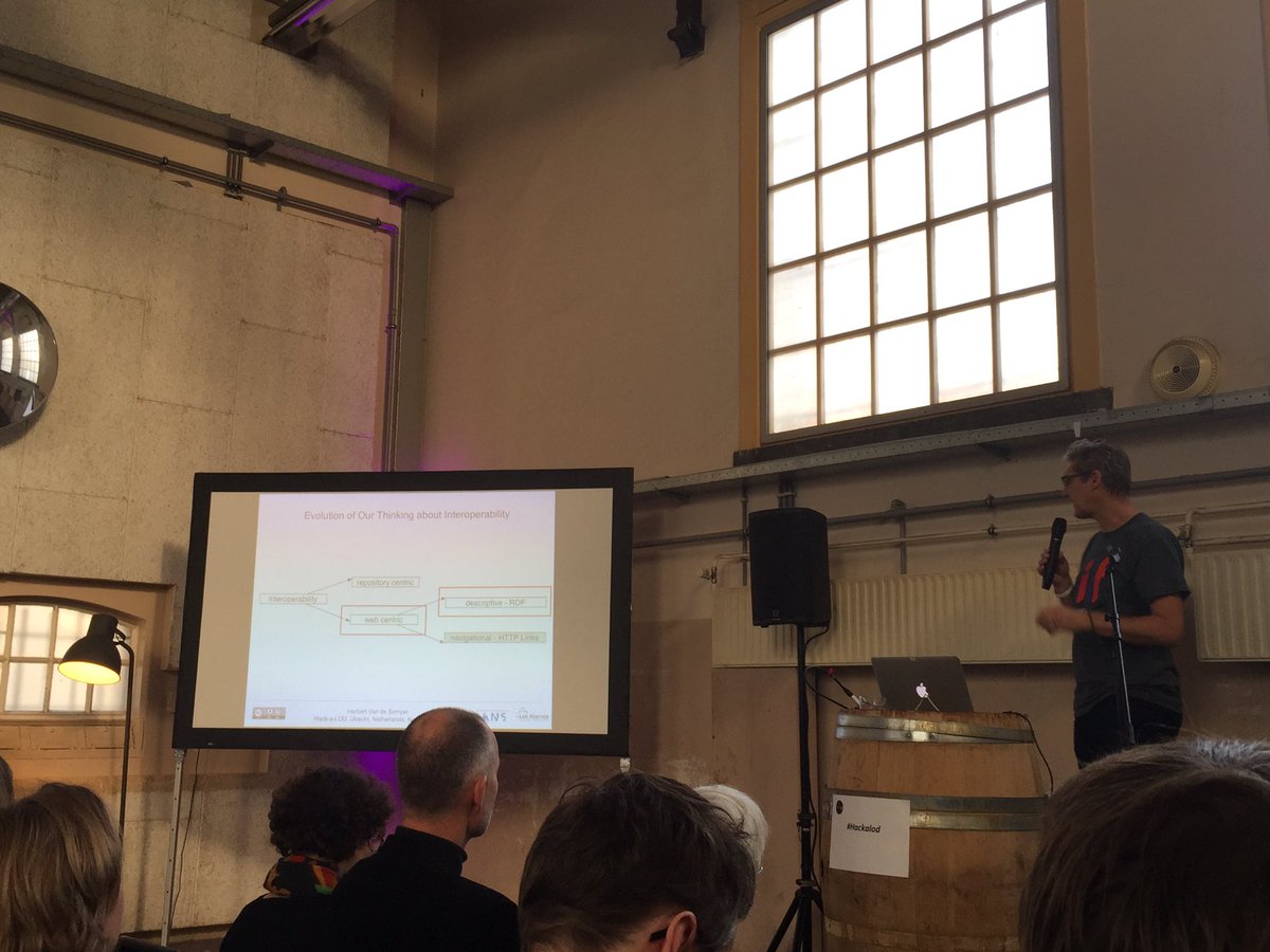 CREATE_UvA's tweet image. @hvdsomp rocks interoperability, no repositories but resources #linkeddata &amp;amp; #httplinks #hackalod