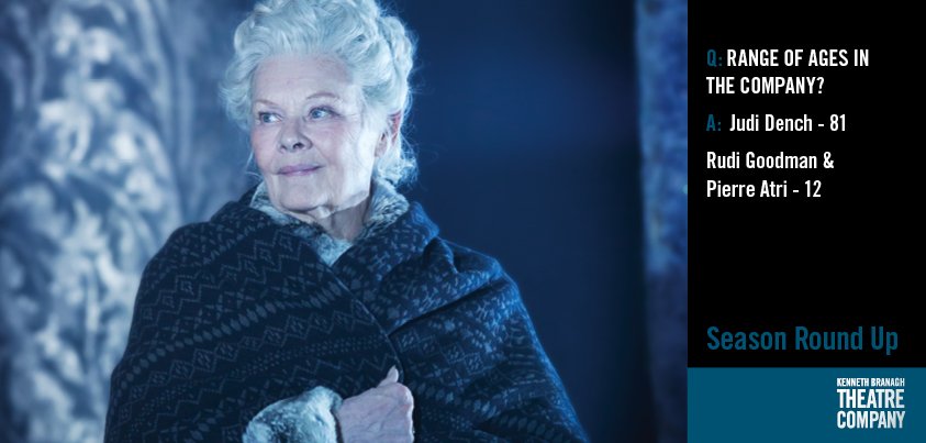 Our final fun fact about the #BranaghTheatre season! Judi, Pierre and Rudi all appeared in The Winter's Tale.