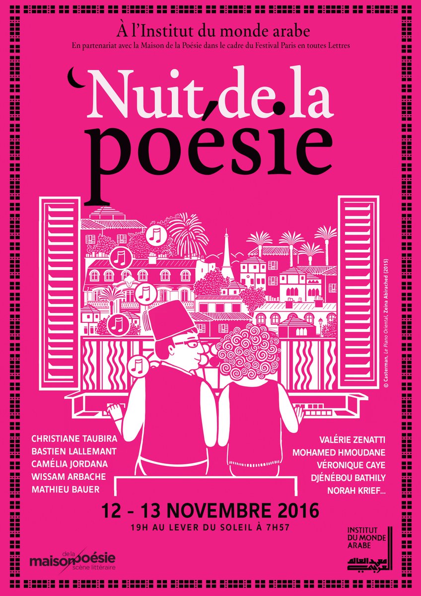 Que Faire A Paris On Twitter Parisentouteslettres La Nuit De La Poesie C Est Ce Soir A L Imarabe Https T Co 0brovtccss