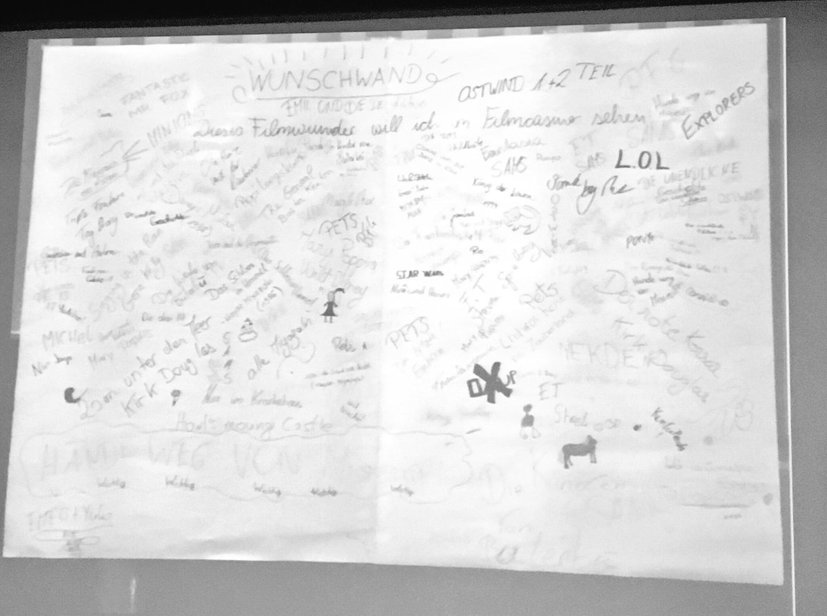 Barak_Epstein's tweet photo. The public "Wishing Wall" at @Filmcasino in Austria #ECSevilLab2016 https://t.co/TbkprgxJQS