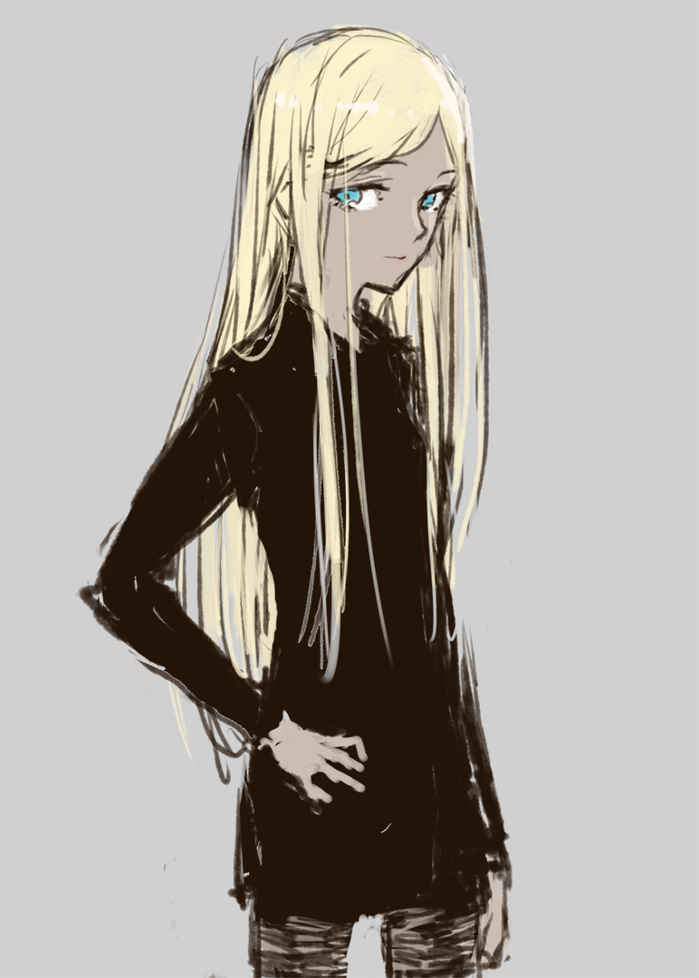nmtk_fb's tweet photo. 絵。おとなライラさん。スレンダーだし、将来有名モデルになってそうだなぁという妄想。　https://t.co/weOvwvOVad https://t.co/TUoAur2wQW