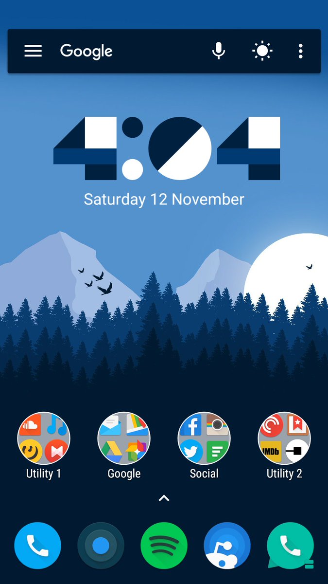 sbashwin's tweet image. In love with my home screen!😍 #ActionLauncher3 #OnePlus3 #FormWidget #Polycon