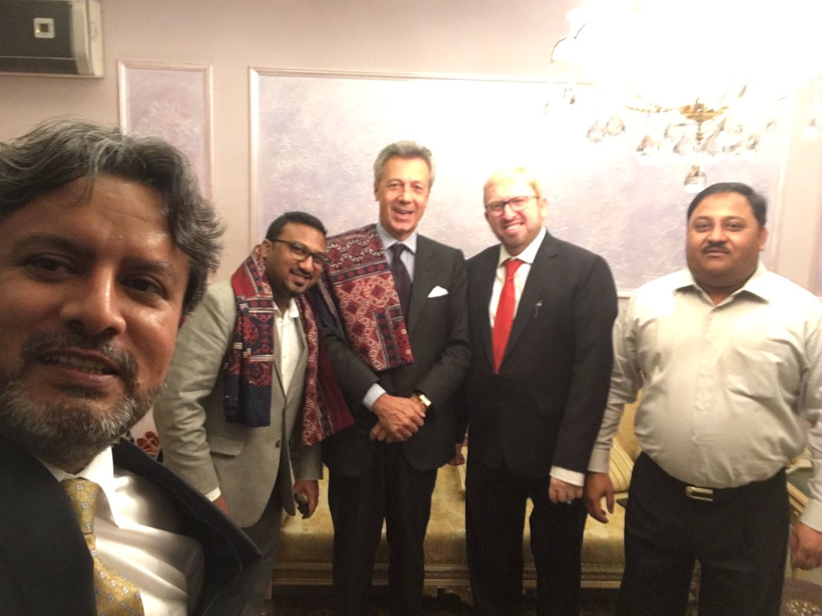 Qasimsoomro's tweet photo. Discussed partnership with Swiss company #SarPlast to manufacture GRP pipes in Pakistan. https://t.co/UKGymUrC1W
