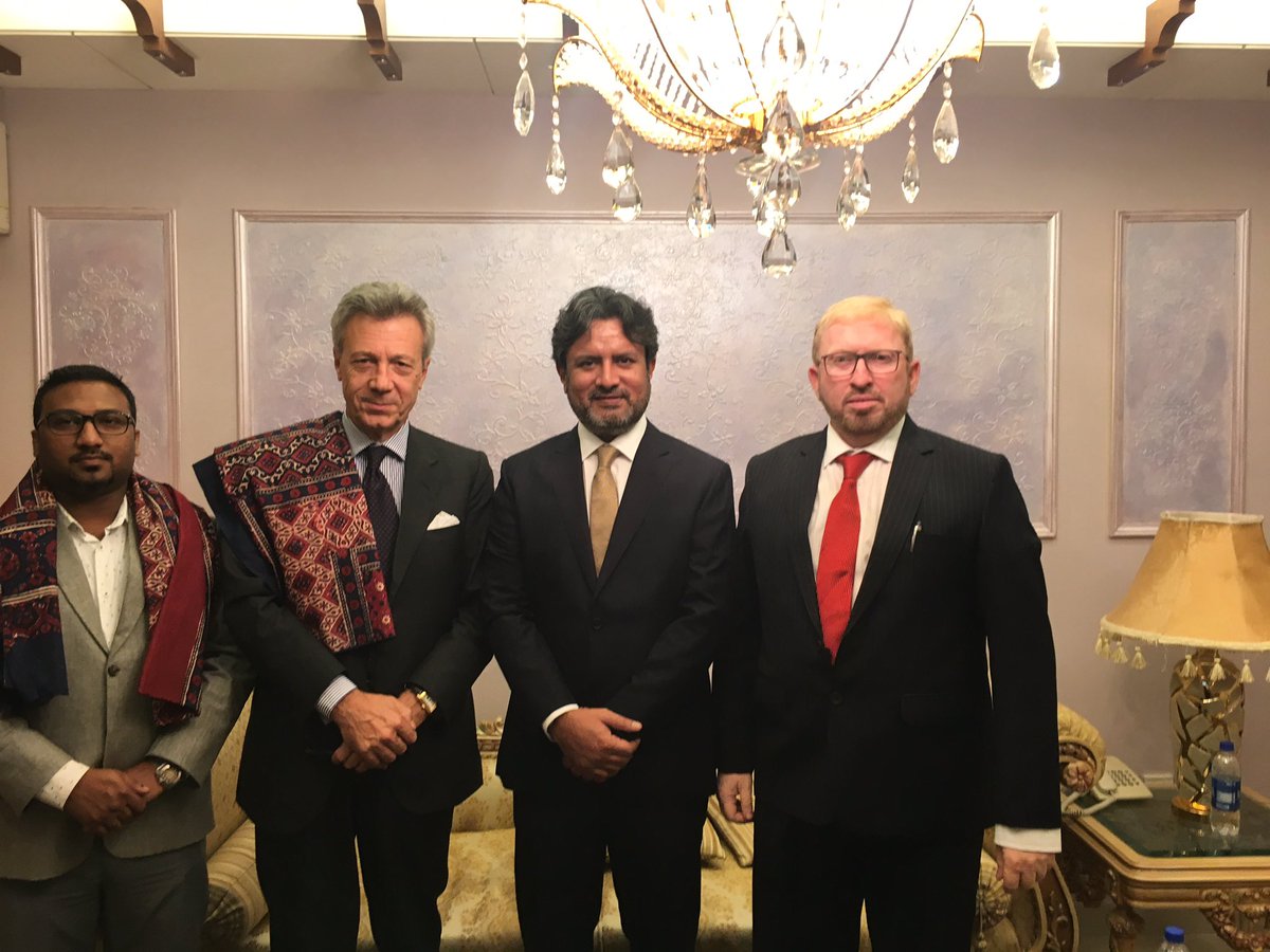 Qasimsoomro's tweet photo. Discussed partnership with Swiss company #SarPlast to manufacture GRP pipes in Pakistan. https://t.co/UKGymUrC1W