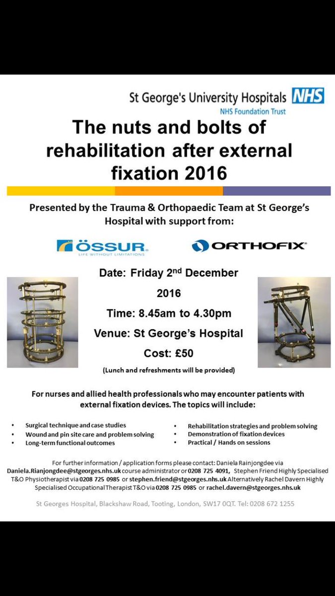 There's still spaces on our ex-fix study day, please drop us an email for more info and application form.
