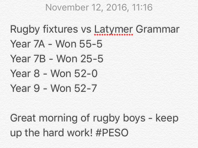 Fantastic morning of rugby for the Woodlands boys! Fitzwimarc on Wednesday and King John next Saturday #PESO 🏆🏉