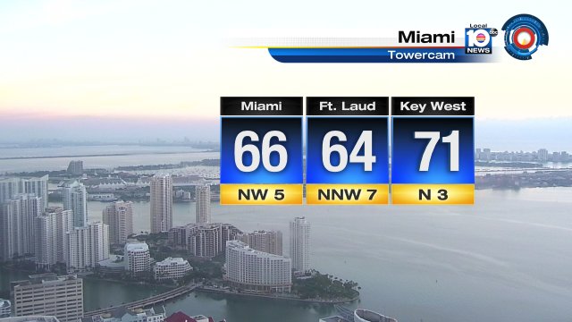 Clear skies & cool start for our Saturday. It's going to be a sunny day across South Florida. https://t.co/brukJS35Ri