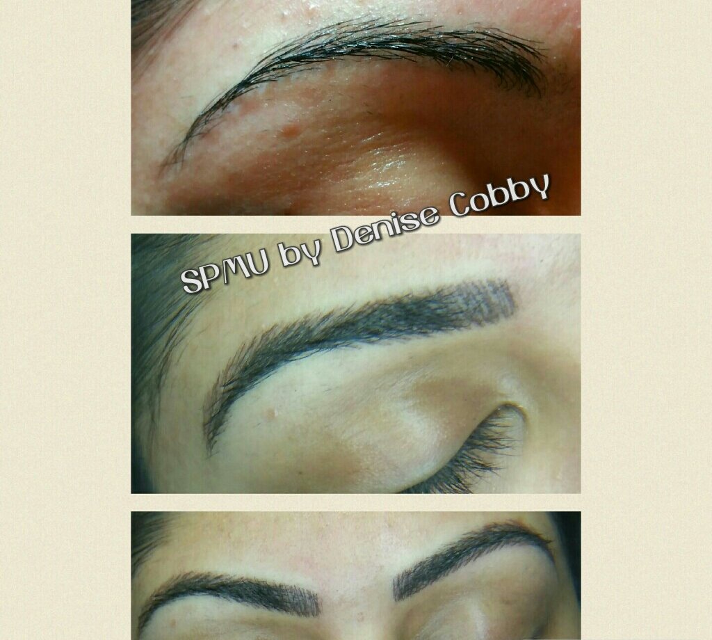 Denisecobby21's tweet image. Microbladed eyebrows done by myself  #pigmentation #microblading #semipermanent #eyebrows #browsonfleek #brows #hairstrokes