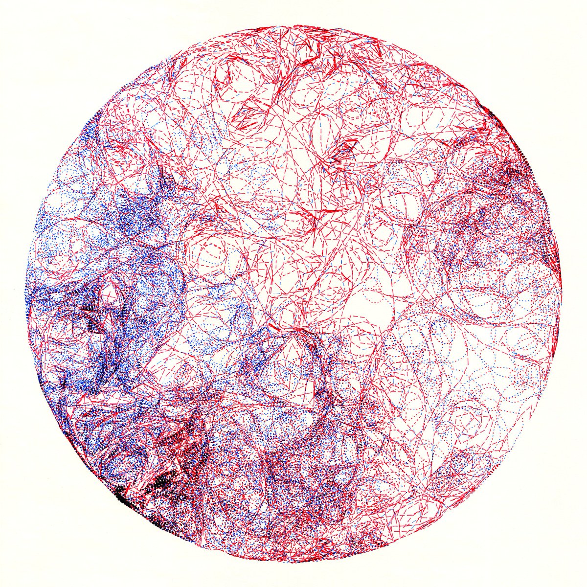 "How can we do computer drawings today? Focus on the elegance of the algorithm," Carl Lostritto, using algorithms, pen plotters &amp; felt pens