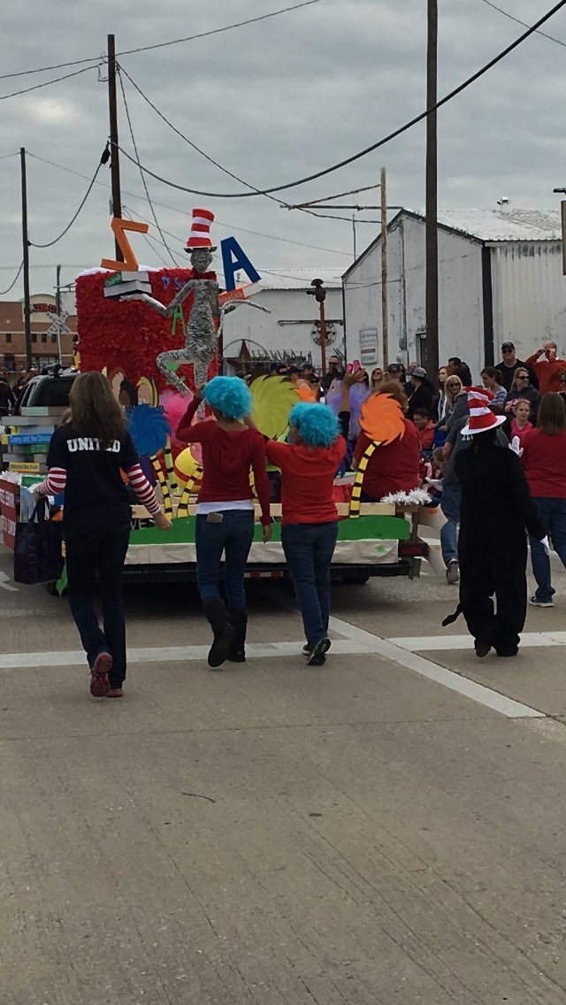 Christie Elem at our Frisco Community Parade. Our float won the Mayor's Award! #christieunited @Christie_Elem