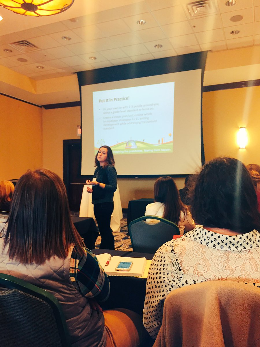 MsRossiterRHE's tweet photo. Enjoying a day of #learning @IndTESOL #conference #ells #els #esl #teachers #wearewayne @valeriebeardEL #writingstrategies #intesol#students https://t.co/uEaCuCyFKA
