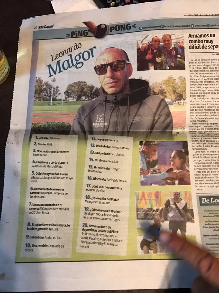 Al olímpico <a href="/LeonardoMalgor/">Leonardo Malgor</a> le preguntaron en Mar del Plata de que equipo era hincha y dijo de <a href="/Racingdetrelew/">Racing de Trelew</a> #InfluenciaFamiliarPatagónica