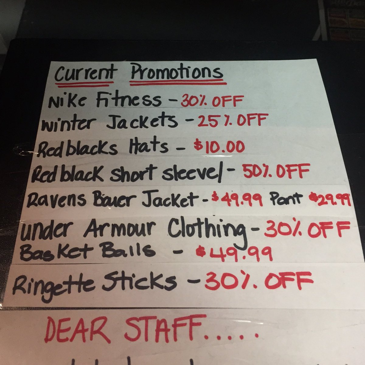 Just a few of our sales in store this week! Come check it out!