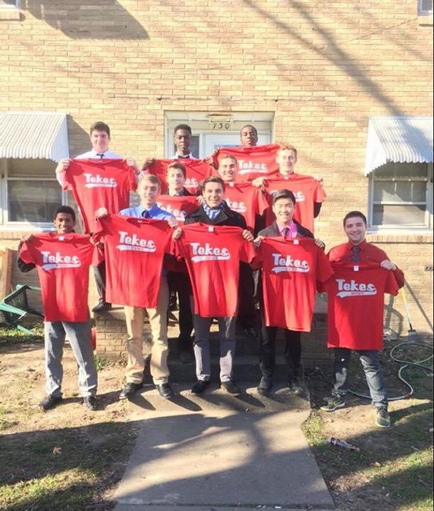 Congratulations to the Rho pledge class on their initiation into the Zeta Theta chapter of Tau Kappa Epsilon <a href="/TKE_Fraternity/">Tau Kappa Epsilon</a>