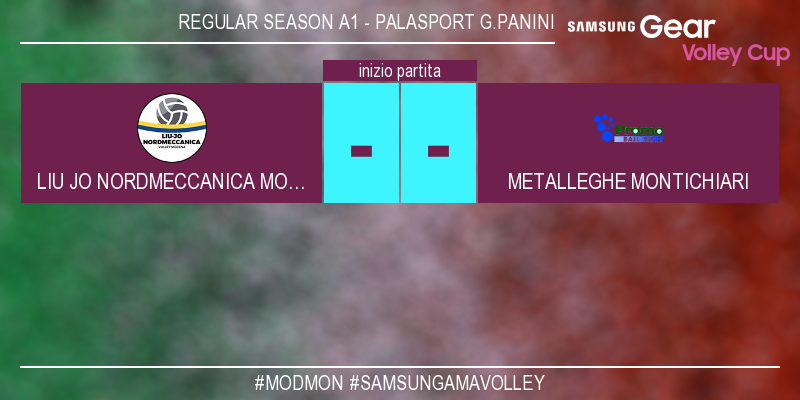 LegaVolleyF's tweet photo. #MODMON La partita รจ appena iniziata! #SamsungAmaVolley Guarda il match live su https://t.co/rdOTfvtWCX https://t.co/SHgwgFRSPE