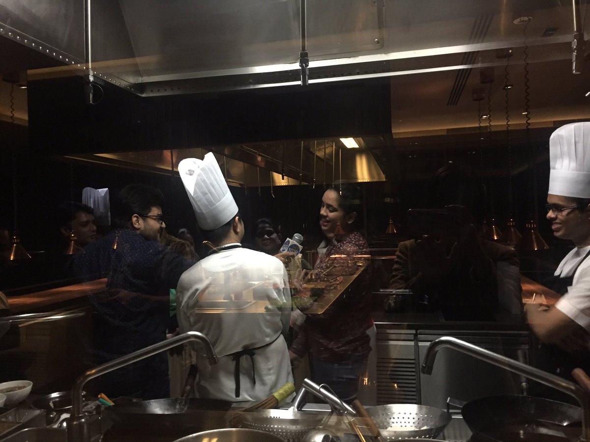 ranjitashaw's tweet photo. #Expatchef Ban of #ChiNi fame judged #Chinese #cuisine which had maximum participants! Cut throat but we have the #homechef #winner in red! https://t.co/NmWS9Tr6aD