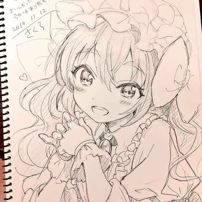 今日描かせて頂いたアニータちゃんをぺたり 