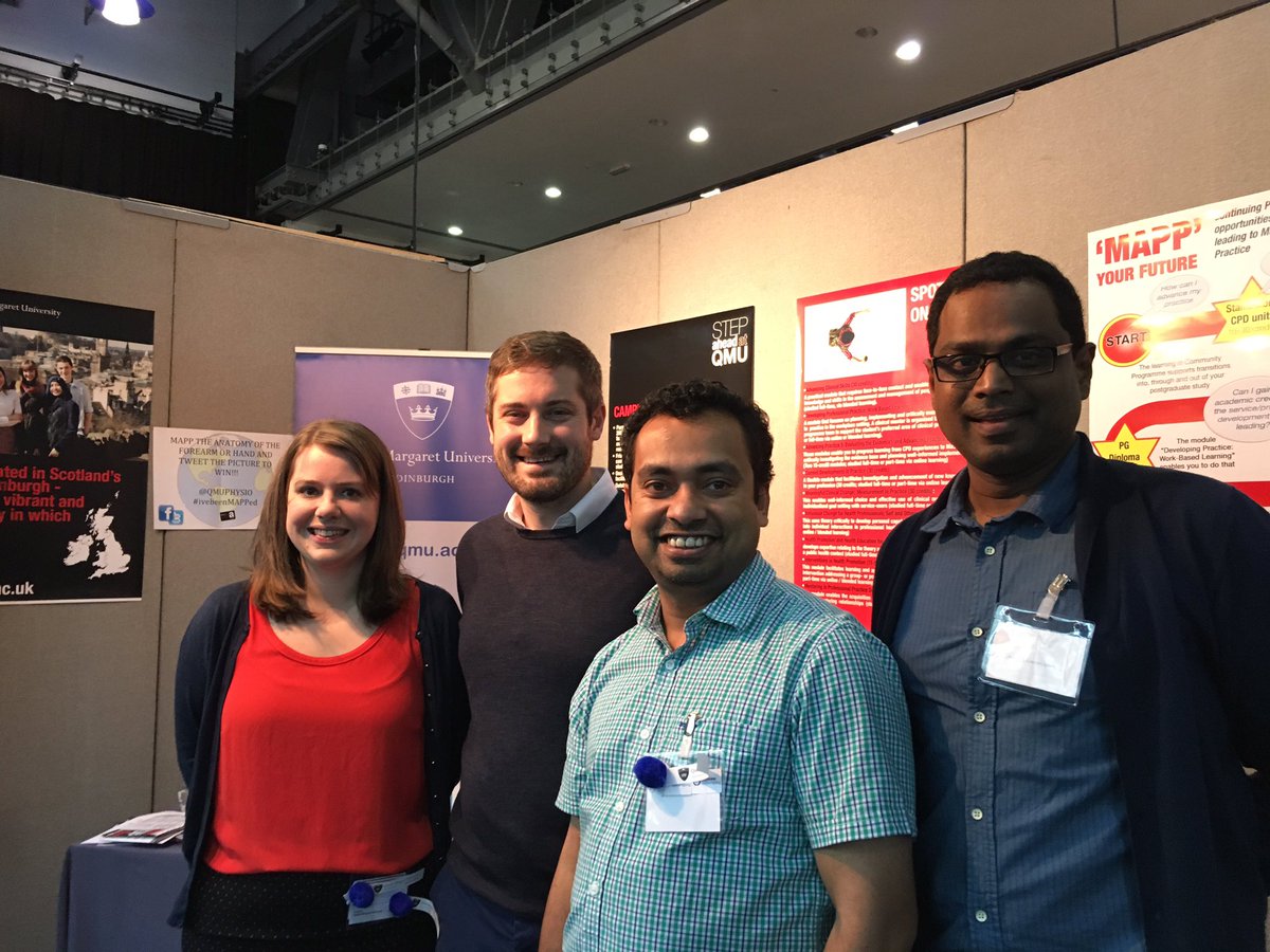 QMUPhysio's tweet photo. @QMUPhysio and @GCUPhysio well represented at #erwcpt2016 @SBondPhysio @chrisseenan https://t.co/FPUC8XVlF0