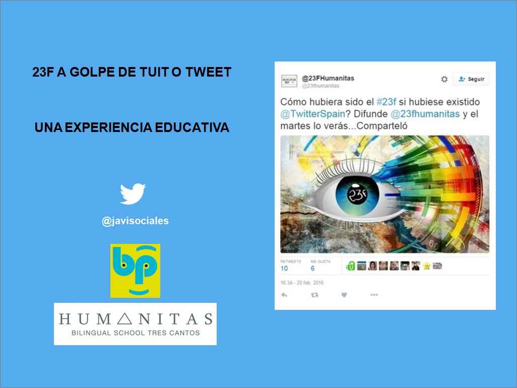 javisociales's tweet image. Nos os perdáis esta tarde en #bbppcita como generar un proyecto educativo con Twitter @23fhumanitas #socialproject @Humanitastc @citafgsr
