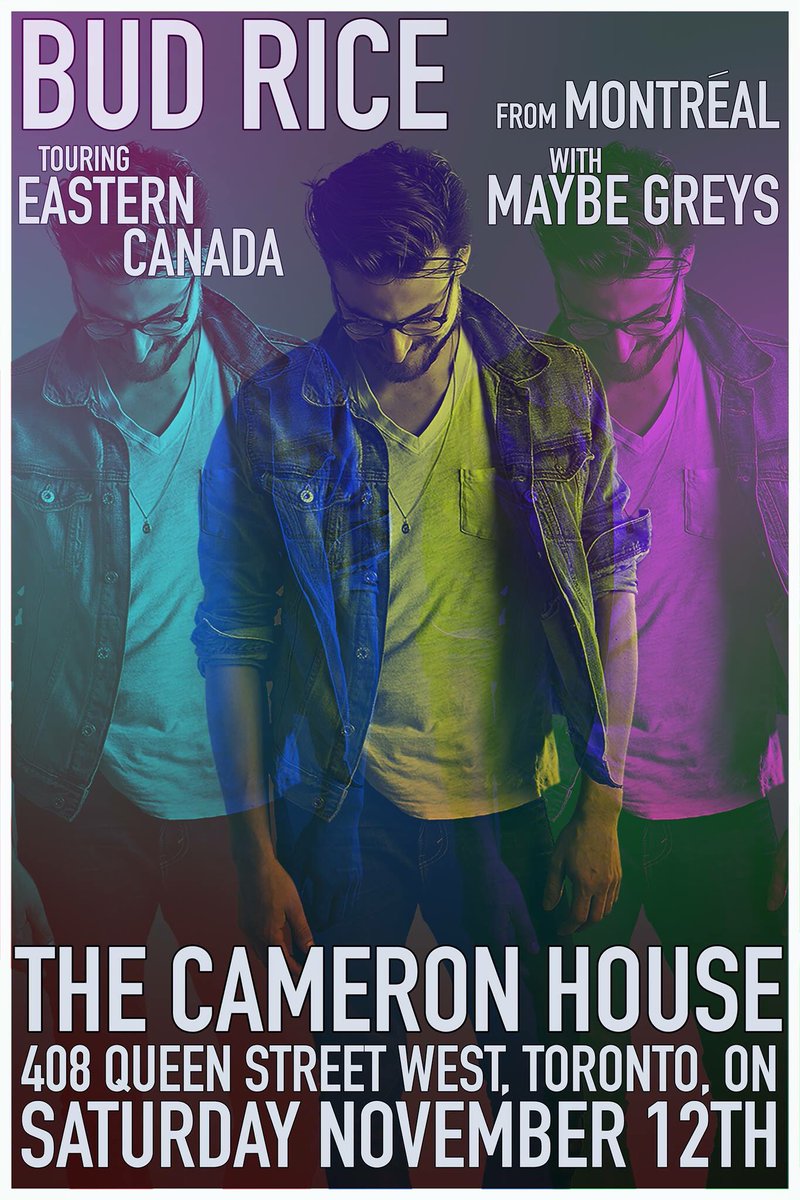 We hit #Toronto tonight with <a href="/budricemusic/">Bud Rice</a> at #TheCameronHouse for day 2 of the tour! #maybegreys #budrice #falltour