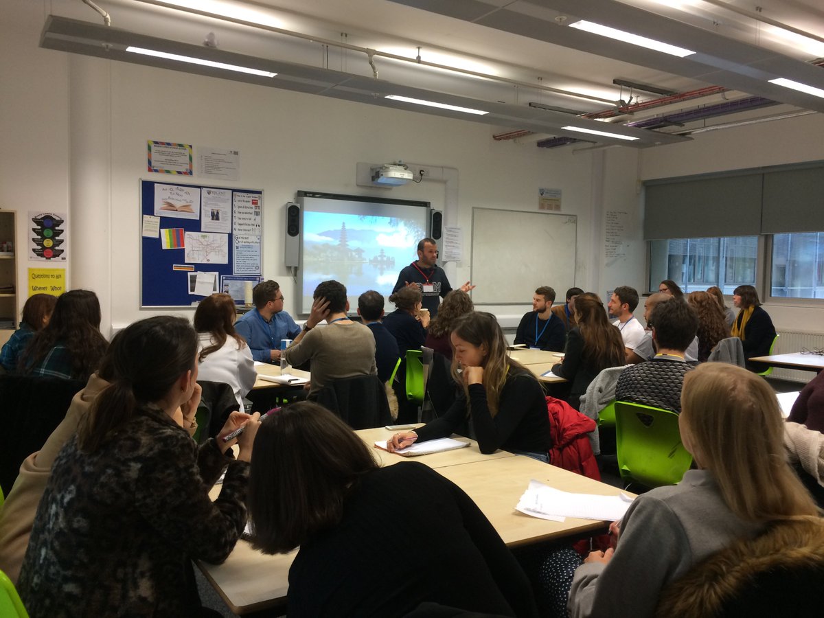 Design4ChangeUK's tweet photo. A hardworking group at todayโs @icandfc Design For Change session at the@TeachFirstLDN conference. #TFLDNConf #iwill https://t.co/8WQNvPIudA
