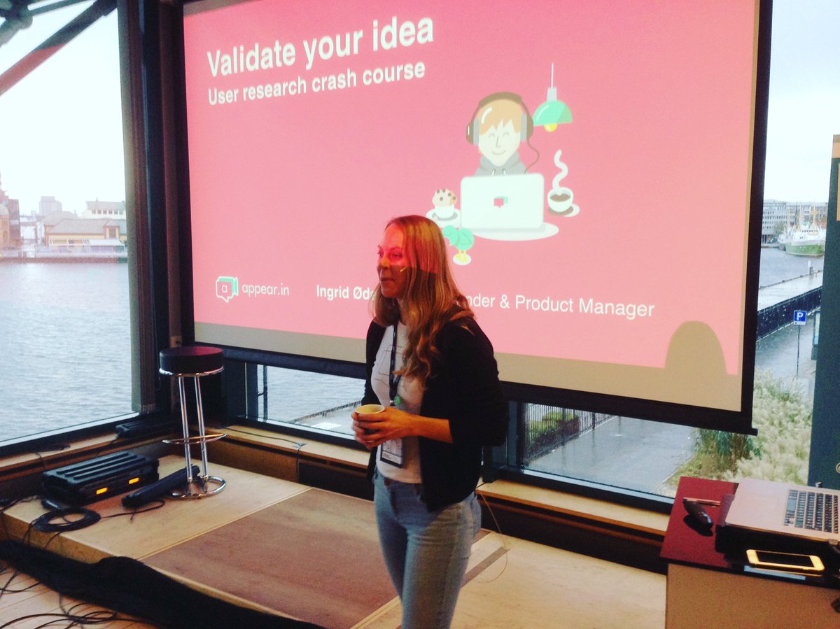 ingridod's tweet photo. How to validate your idea with qualitative user research - my slides from #swstavanger https://t.co/OpmcxS8Z41 #GSW2016 @appear_in https://t.co/G1yCFS4uAw