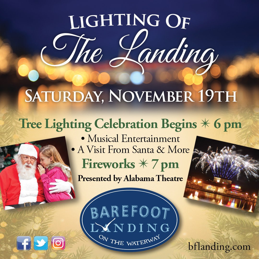 BarefootLanding's tweet photo. Bring the family &amp; #MakeMemories at this year's #LightingOfTheLanding! https://t.co/U3CTau7xNP https://t.co/0DFLYb3QEu