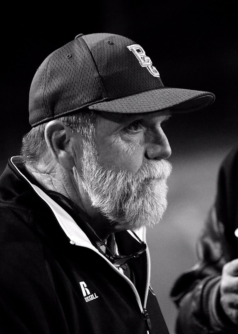 sportingtimes's tweet photo. Gameface...Veteran Coach Billy Lindsey switches to game mode seriousness prior to kickoff, BGHS vs CC https://t.co/MRI2vG04hx