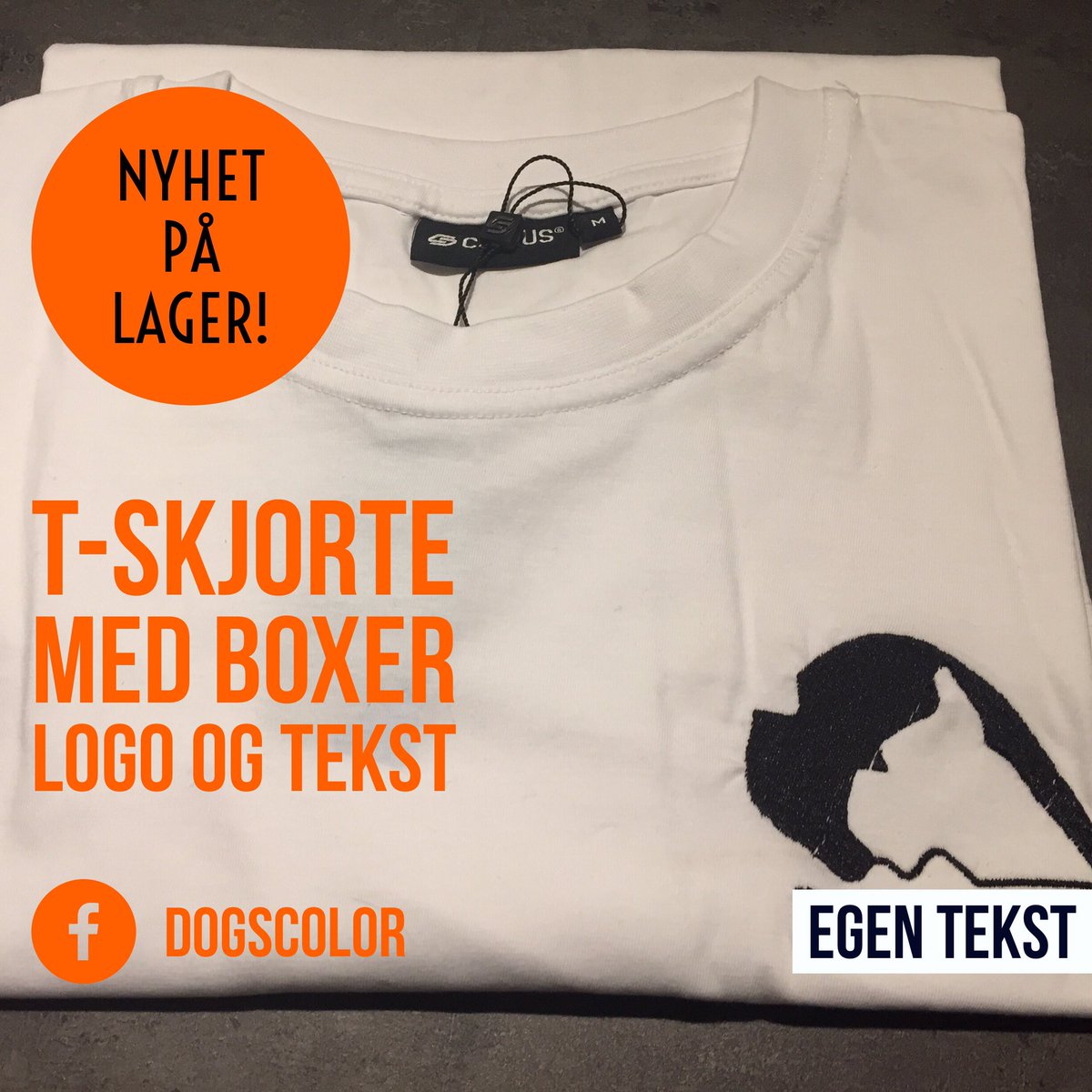 Dogscolor's tweet photo. T-skjorte med brodert BOXER logo og egen tekst! @jojo2809 @Stjerterom1  #boxer #hund #norge #boxerlovers #krsby #dog # @hundepodden #lovedog https://t.co/47EsPUbKYK