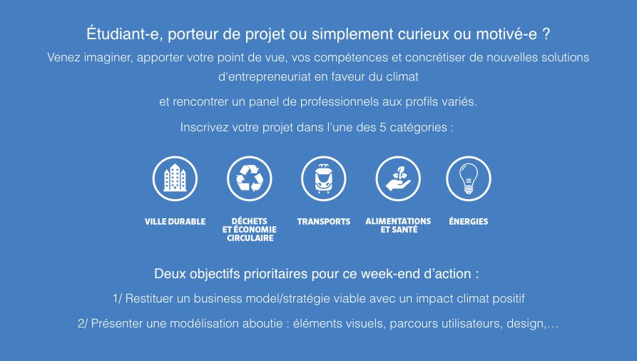 climatup's tweet image. J-7 avant le début de notre Climathon #ClimatUp !
Prêts à sauver notre planète ?! 🏡🏪🏢➿🆙🎡🚉🚌🚲💡☀🌊🍅🍉