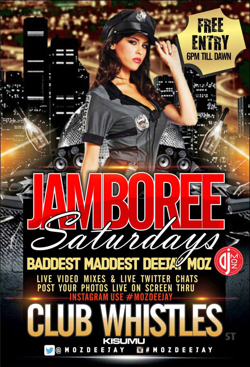 MozDeejay's tweet photo. Super Saturday wid da Baddest Maddest DJ MOZ @ClubWhistles See U there👉
#JamboreeSaturdays #SIERRAEFFECT #MozDeejay https://t.co/BnodstPQ3t
