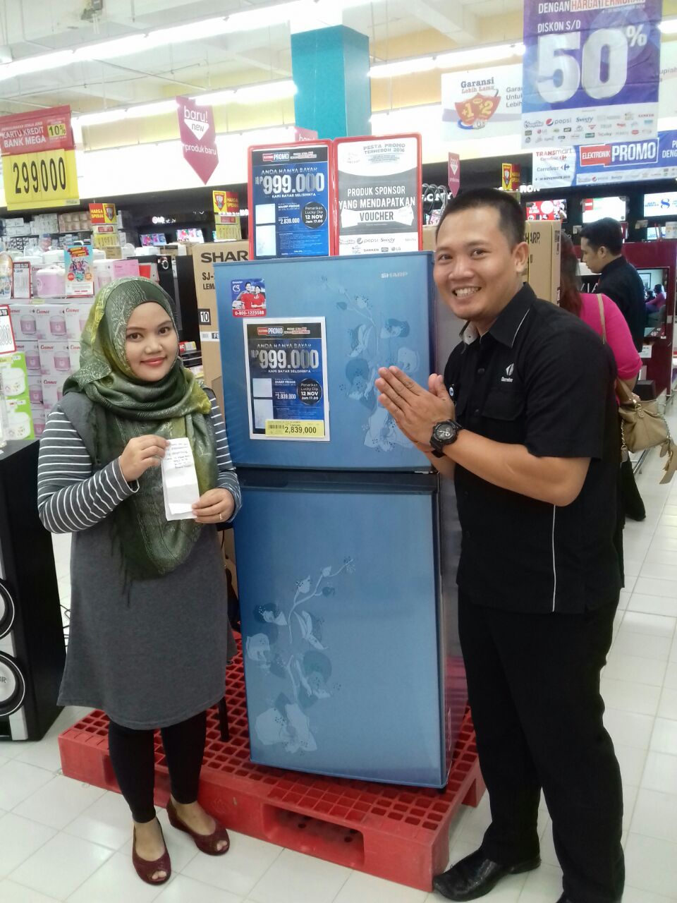 Promo kulkas 2 pintu carrefour