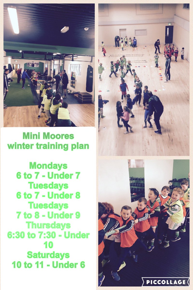 MoorefieldGaa's tweet photo. Mini Moores training times until mid Decenber. #Getinvolved https://t.co/hjR2iDHsMN