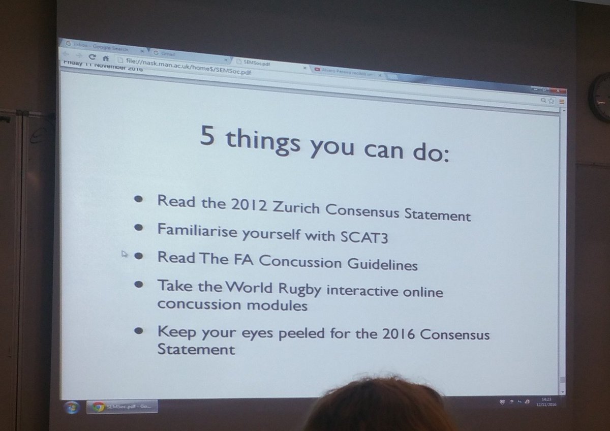 Interested in finding out about current concussion guidelines/ tests? <a href="/seancarmody1/">Sean Carmody</a> has some great tips! #USEMS16