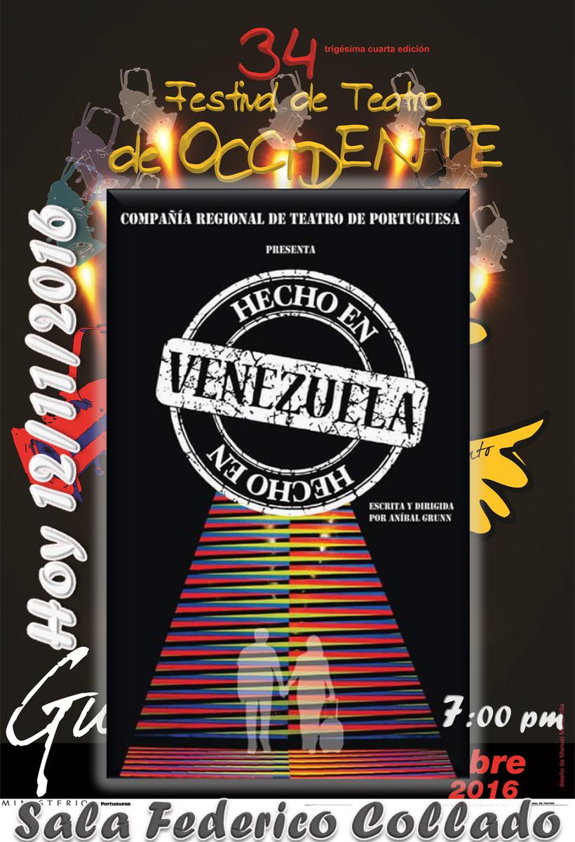 crtportuguesa's tweet photo. Hoy 12 de noviembre, el #FTO2016 tiene para ti... #venalteatro  #CRTPortuguesa #TEP #Guanare #PAZ #VIDA #TEATRO #FIESTA #Festival https://t.co/dsRcip08Pr